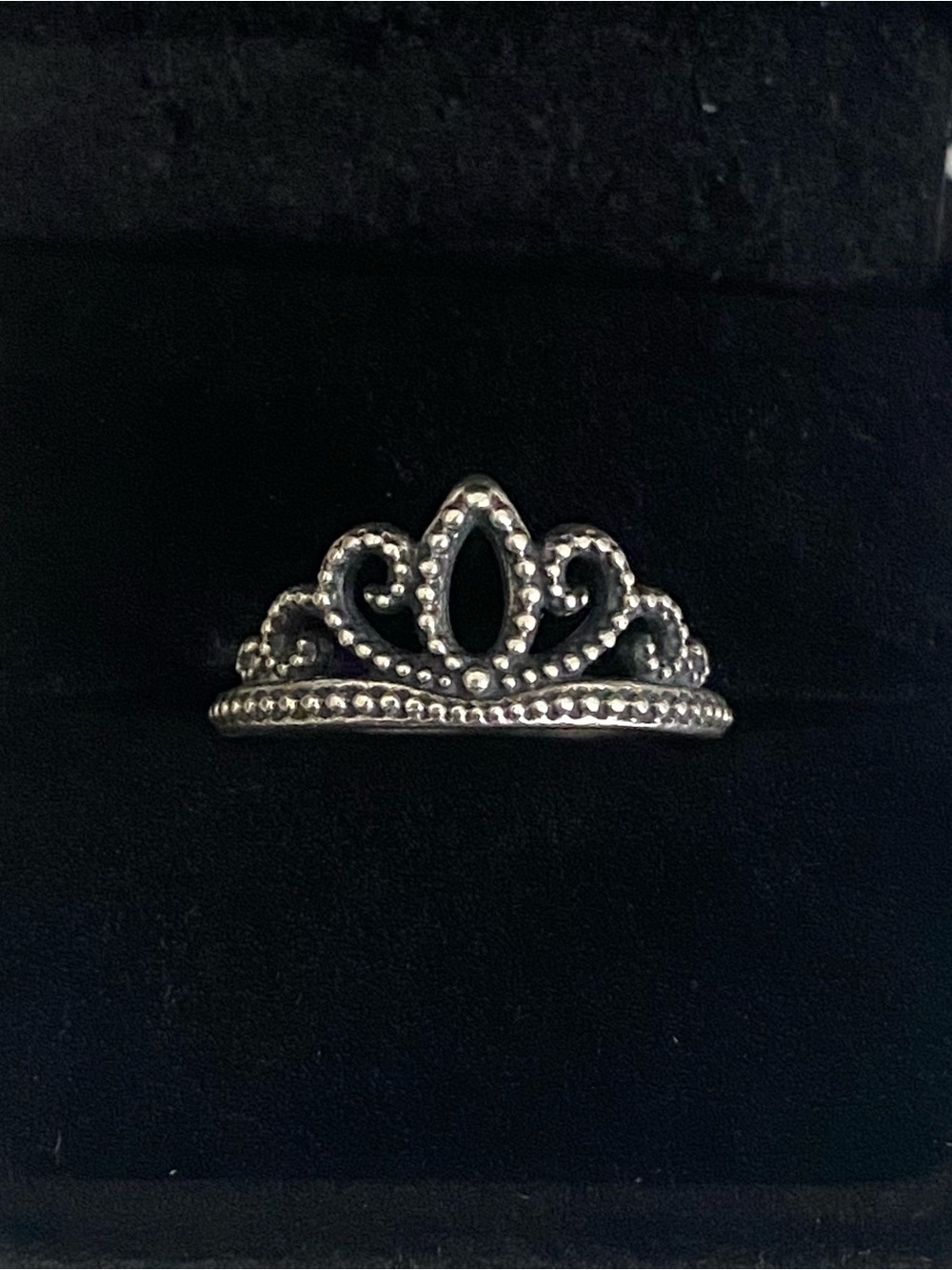 James Avery Retired Beaded Tiara Ring